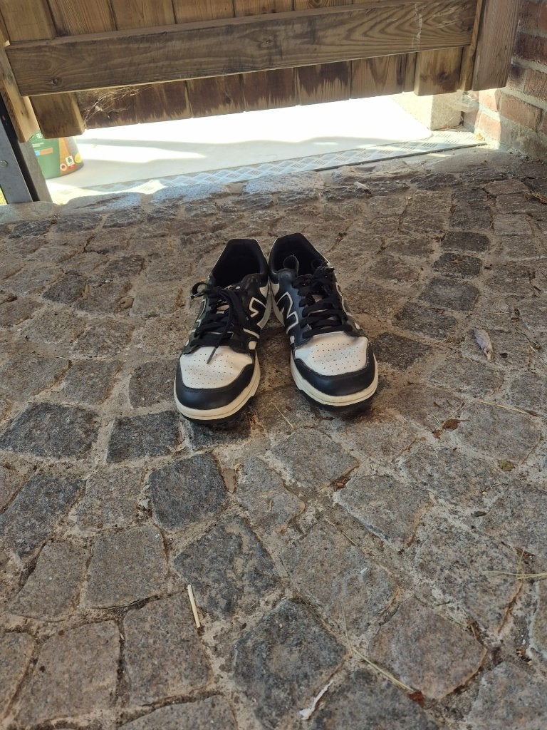 new balance schoenen zwart/wit maat 44, Kleding | Heren, Schoenen, Ophalen, Zo goed als nieuw, Veterschoenen, Wit