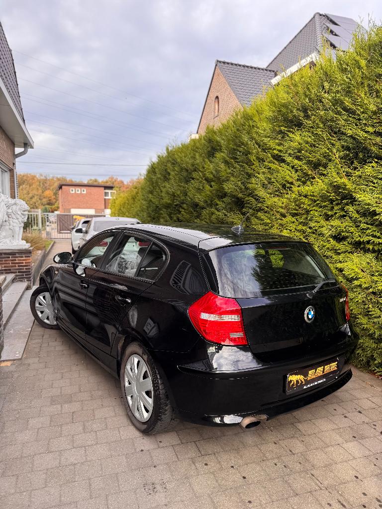 BMW 116I 2009 OPENDAK, Zwart, 4 cilinders, Bedrijf, 5 deurs
