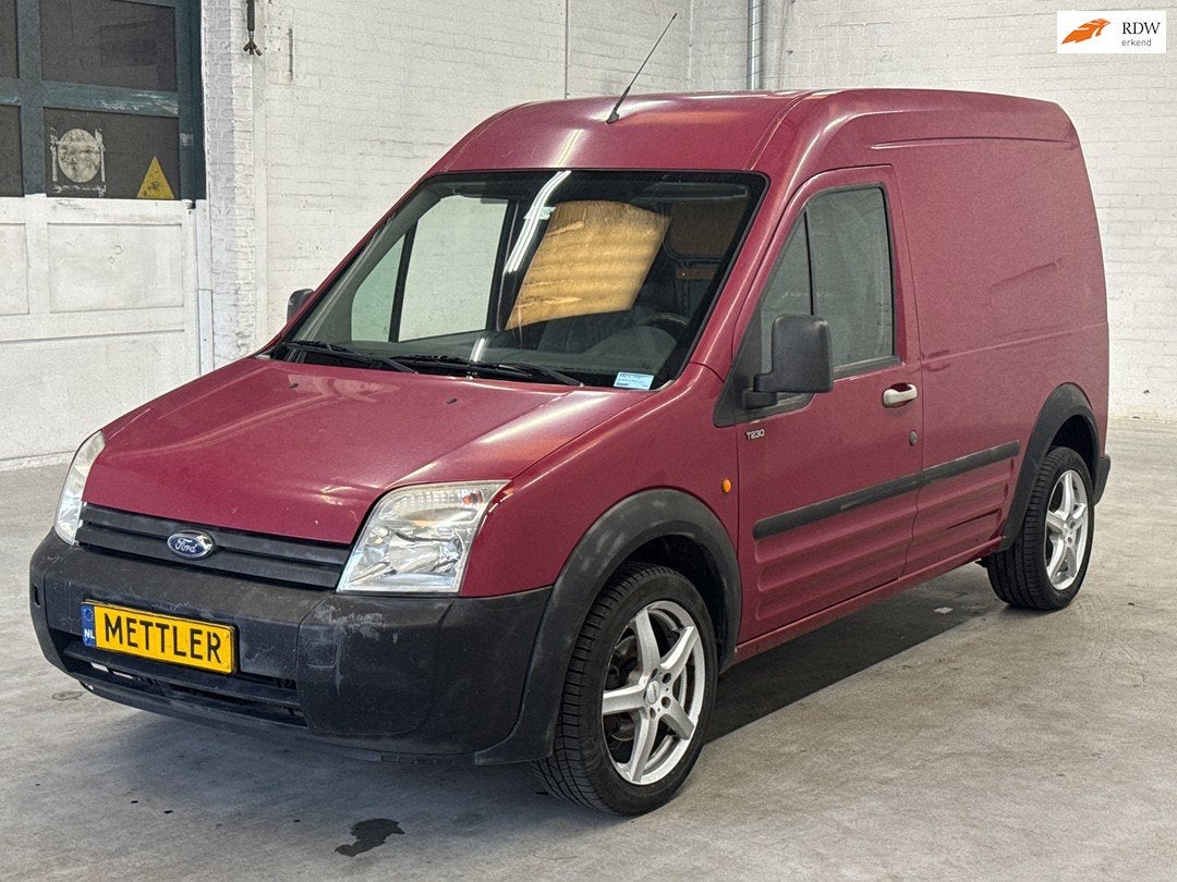 Ford Transit Connect T230L 1.8 TDCi | Trekhaak, Autos, Rouge, Interruption de démarrage, Achat, 90 ch