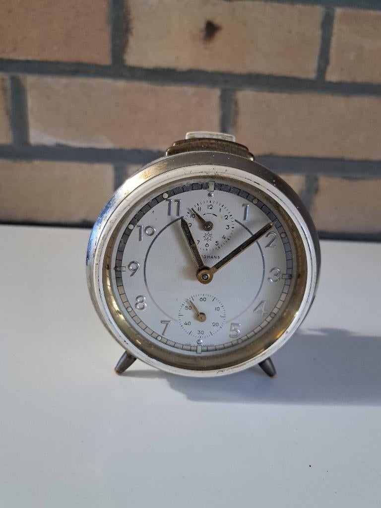 Vintage Duits klok van Junghans Silent-tic wekker, Antiek en Kunst, Antiek | Klokken, Ophalen