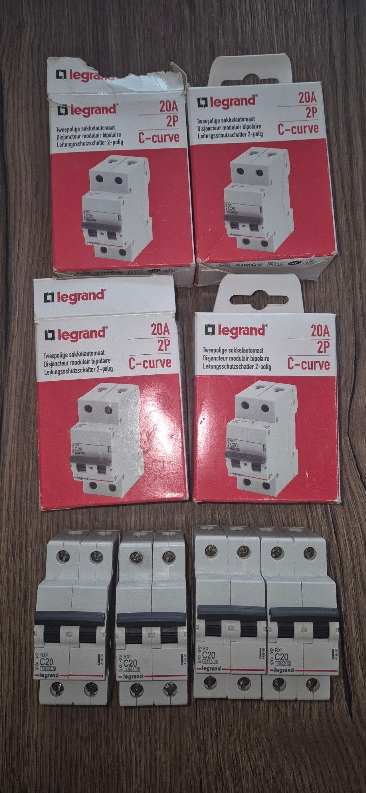 Zekeringen  Legrand /  2p sokkelautomaat/  15 stuks, Doe-het-zelf en Bouw, Ophalen, Schakelaar