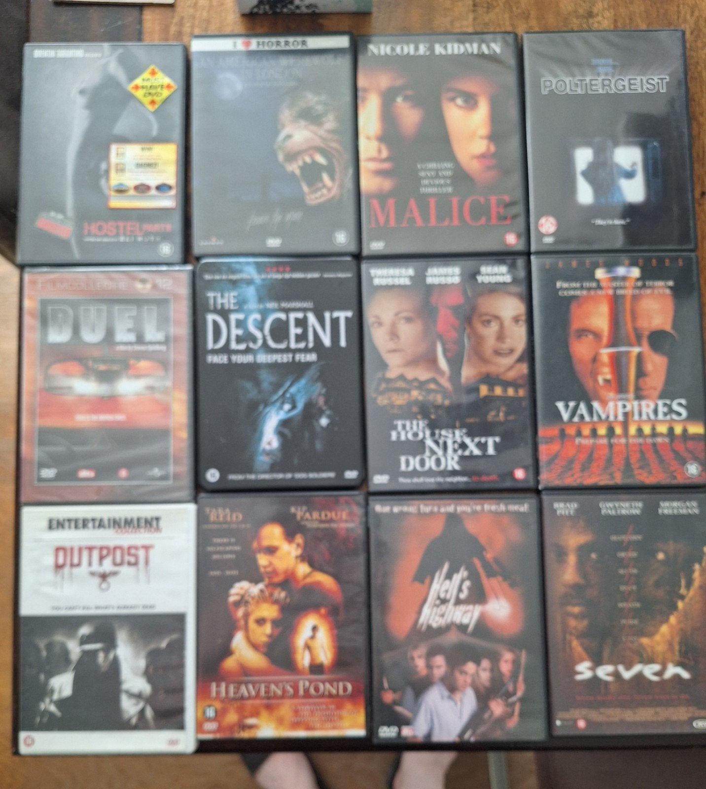 Pakket DVDs - Horror/Thrillerbij voorkeur als geheel.Bij e, Cd's en Dvd's, Dvd's | Horror, Thriller, Ophalen of Verzenden