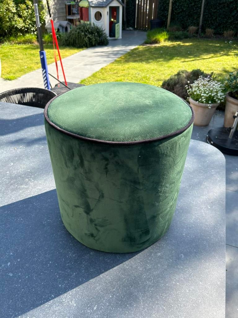 Poef groen, Ophalen, Zo goed als nieuw
