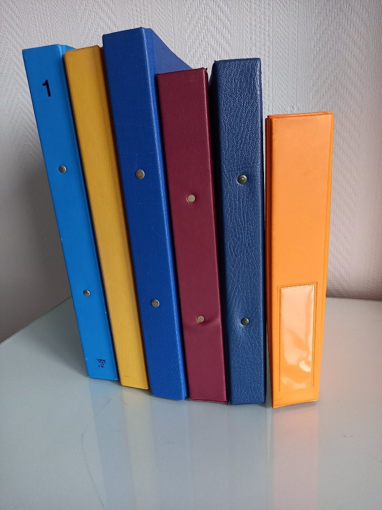 6 ringmappen (met 2 ringen), Diversen, Schoolbenodigdheden, Ophalen of Verzenden, Zo goed als nieuw