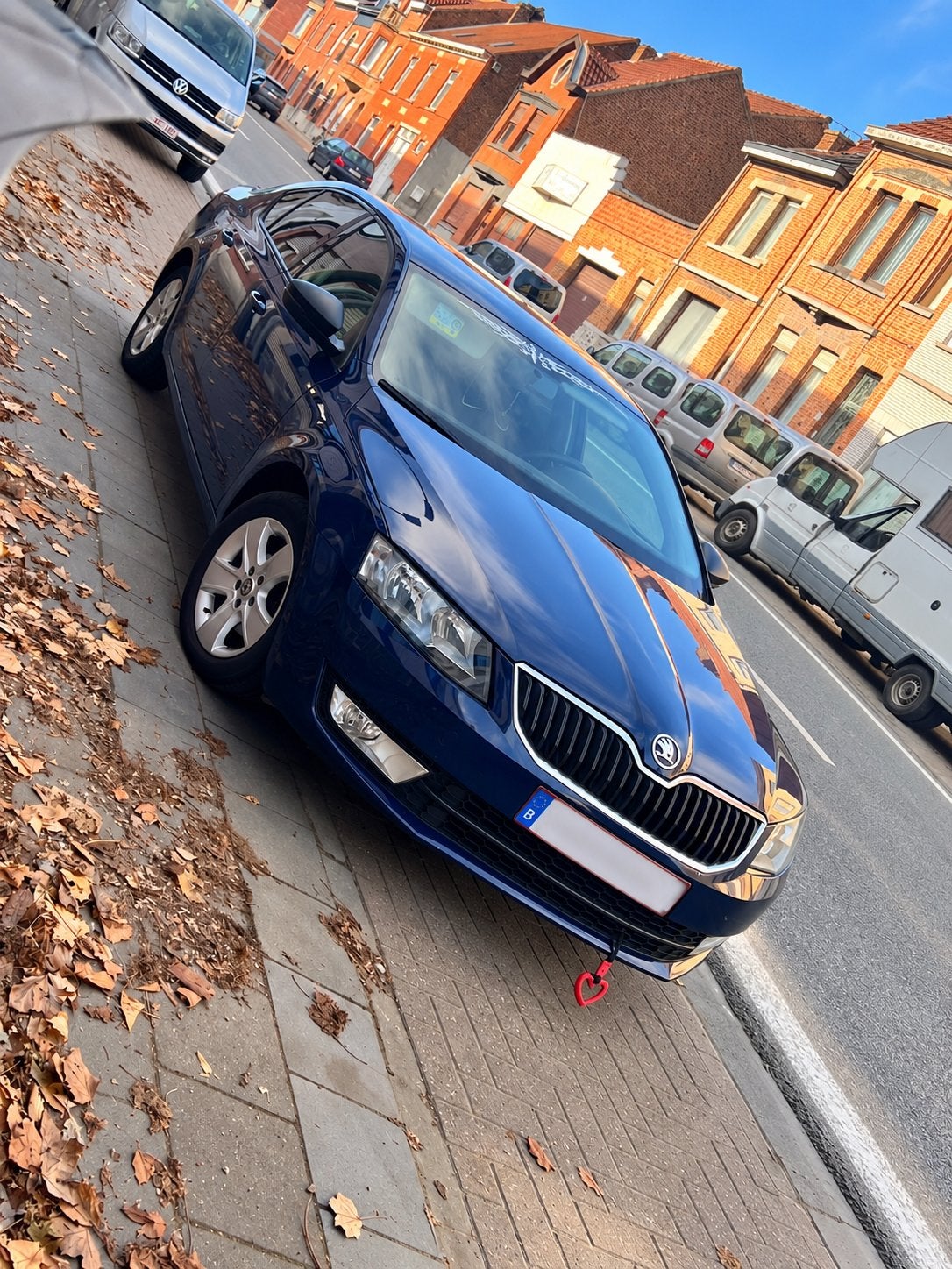 Škoda Octavia 1.6 TDI 90 pk — 160.000 km — 2017 — Euro 6b, Auto's, Bluetooth, Stof, Euro 6, Blauw