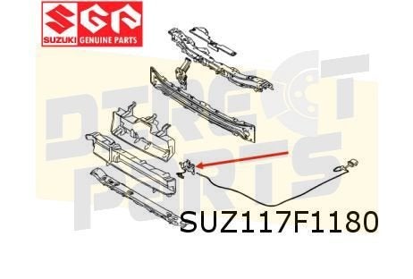 Suzuki Swift Sport (A2L) motorkapslot Origineel! 8211052R10, -, -, Nieuw, -
