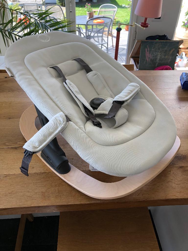 Bugaboo giraffe schommelstoel en opzetstuk, Autres marques, Enlèvement ou Envoi, Avec ceinture(s), Comme neuf