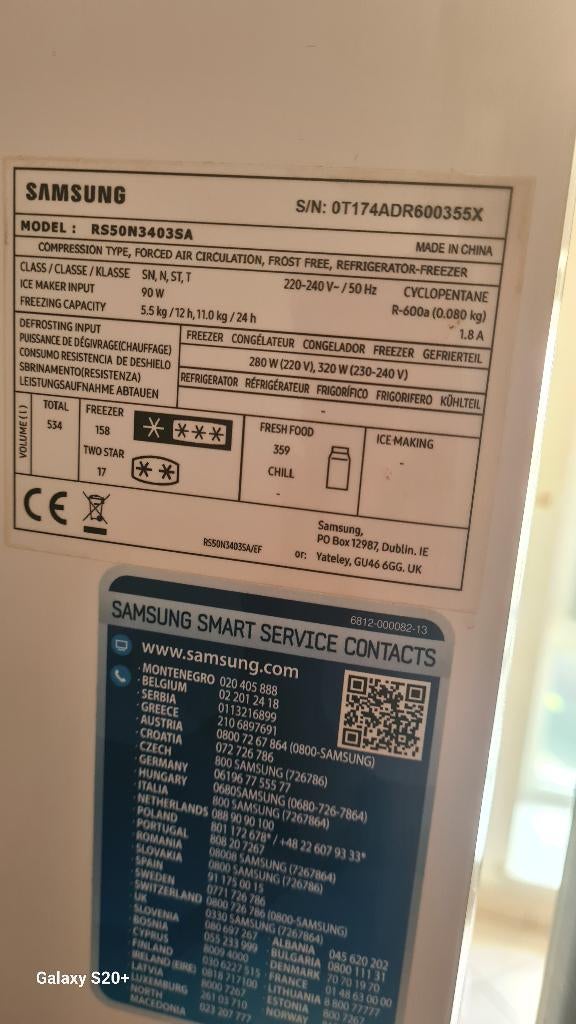 Frigo, Electroménager, Enlèvement, Comme neuf