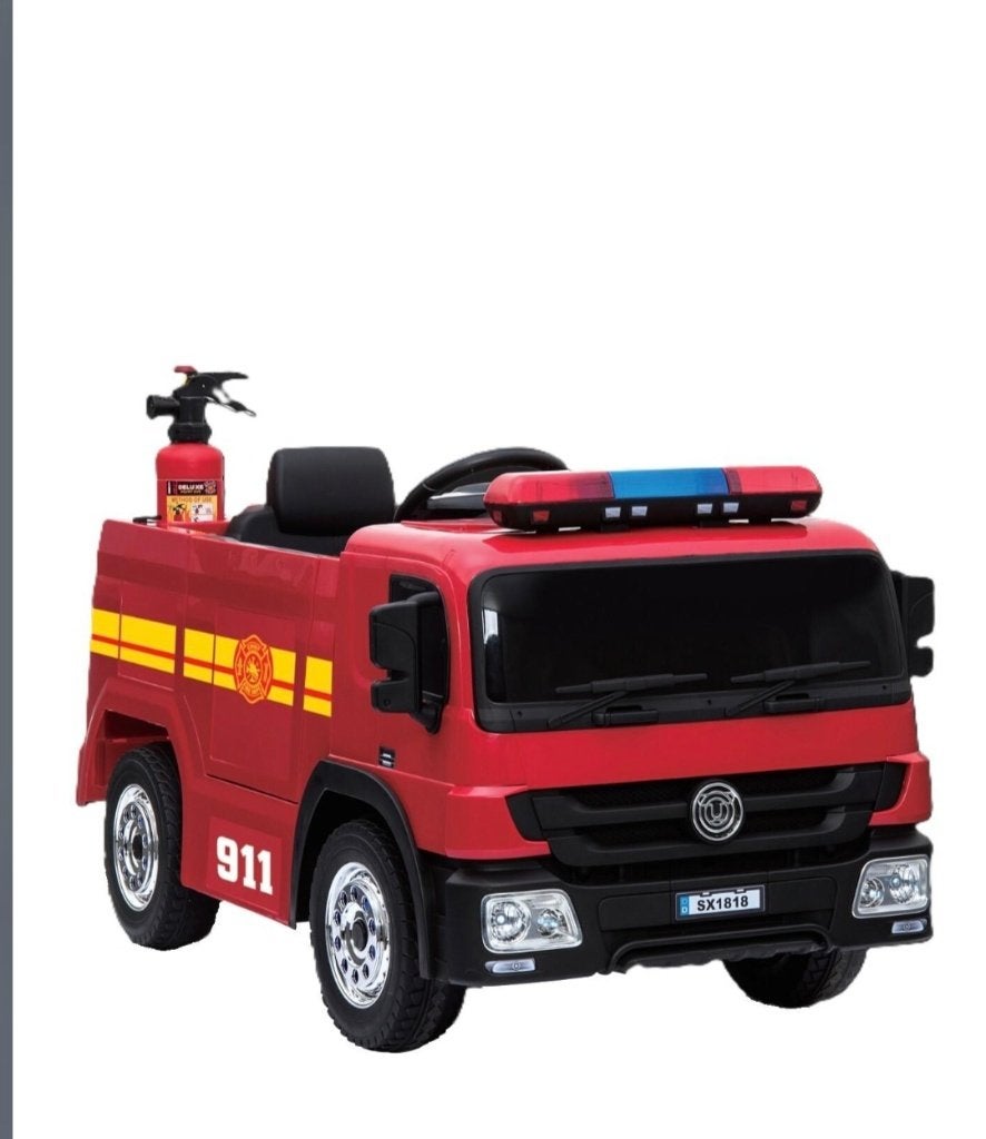 Camion de Pompier sur batterie avec télécommande, Utilisé