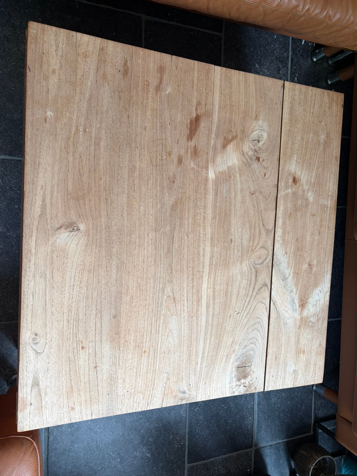 Salon tafel teak, Huis en Inrichting, Ophalen, Gebruikt, 50 tot 100 cm, 50 tot 100 cm