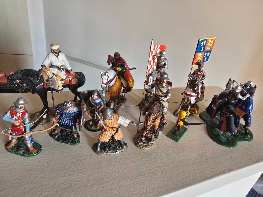 Delprado - Ridders op paard en te voet, lot x11 - Vintage, Ophalen of Verzenden, Zo goed als nieuw