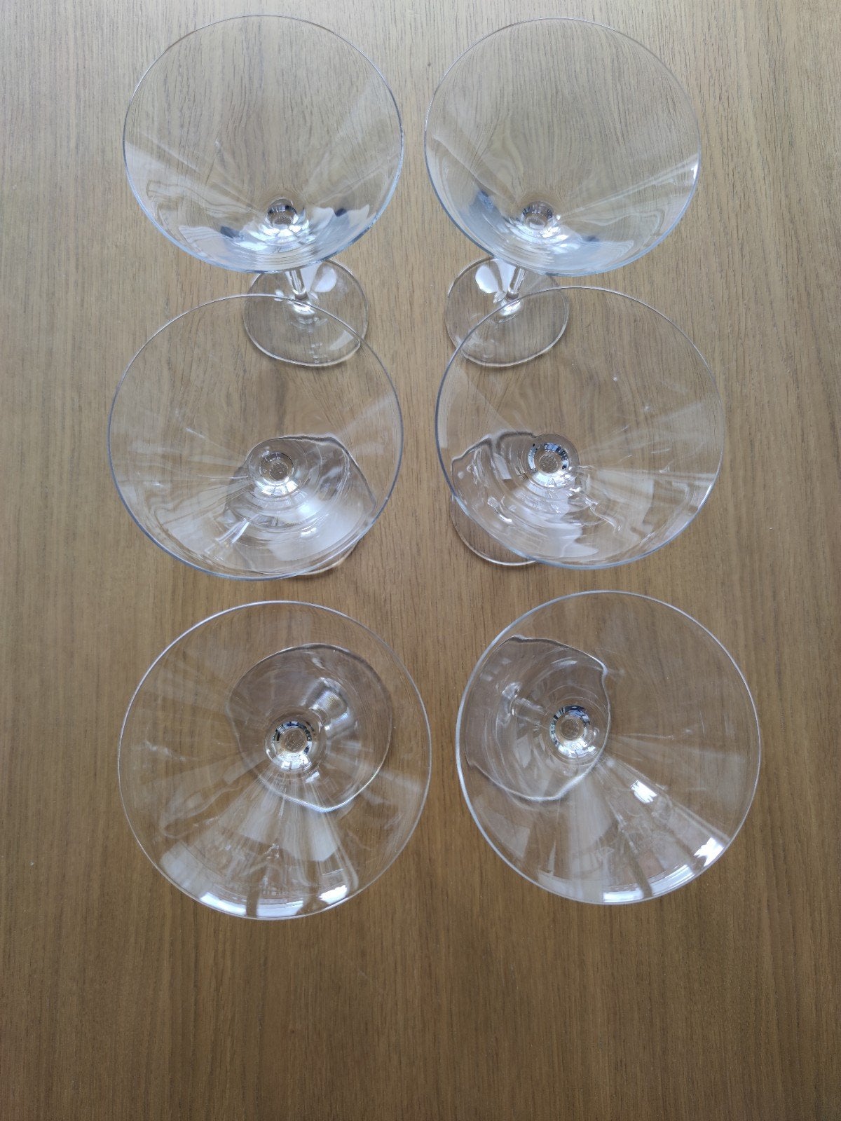 6 verres Martini/champagne, Collections, Enlèvement, Comme neuf, Autres types