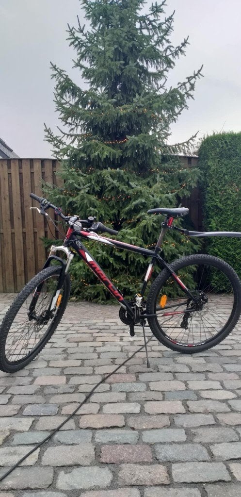 heren/jongens fiets zwart-rood, kader 51cm, Autres marques, Vitesses, 49 à 53 cm, Enlèvement