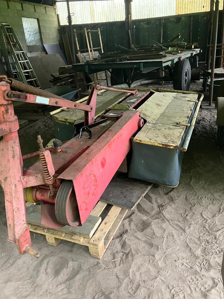 pz 165 trommelmaaier/cyclomaaier, Ophalen, Oogstmachine