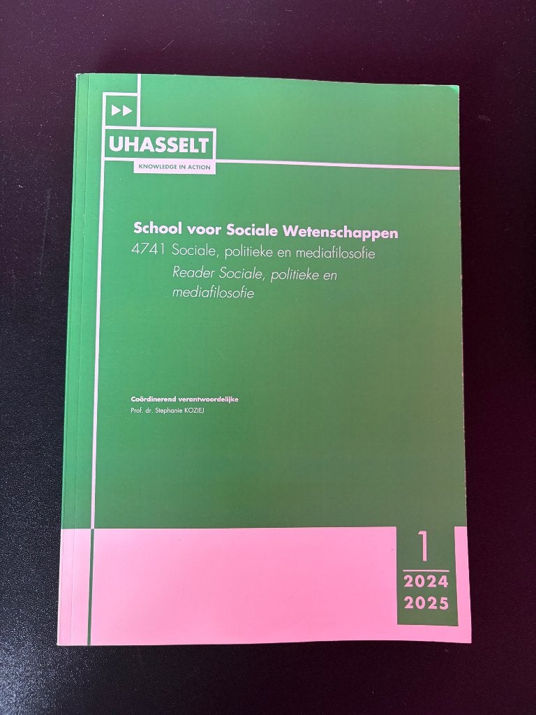 Sociale, politieke en mediafilosofie, Boeken, Studieboeken en Cursussen, Ophalen, Nieuw, Stephanie KOZIEJ