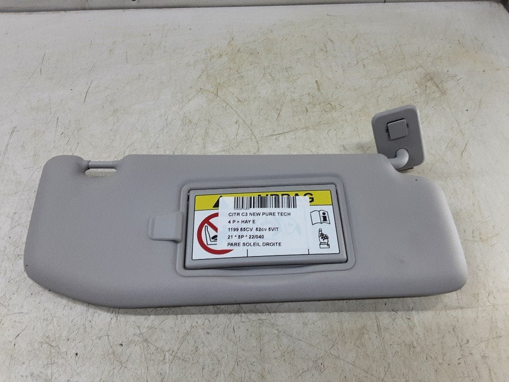 PARE-SOLEIL DROIT Citroën C3 (SX / SW) (01-2016/05-2018), Autos : Pièces & Accessoires, Citroën, Mevr. I. Hauben, Utilisé, Rue de l'Espoir 34 34
4030  GRIVEGNÉE, BE