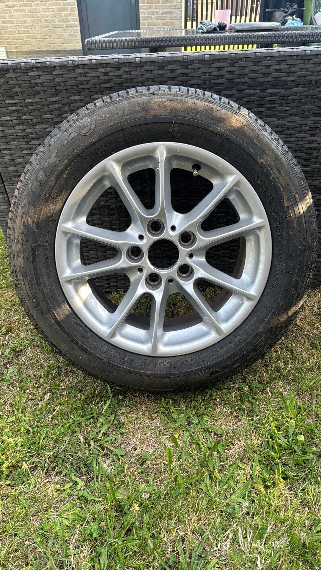 Band met velg bmw, Enlèvement