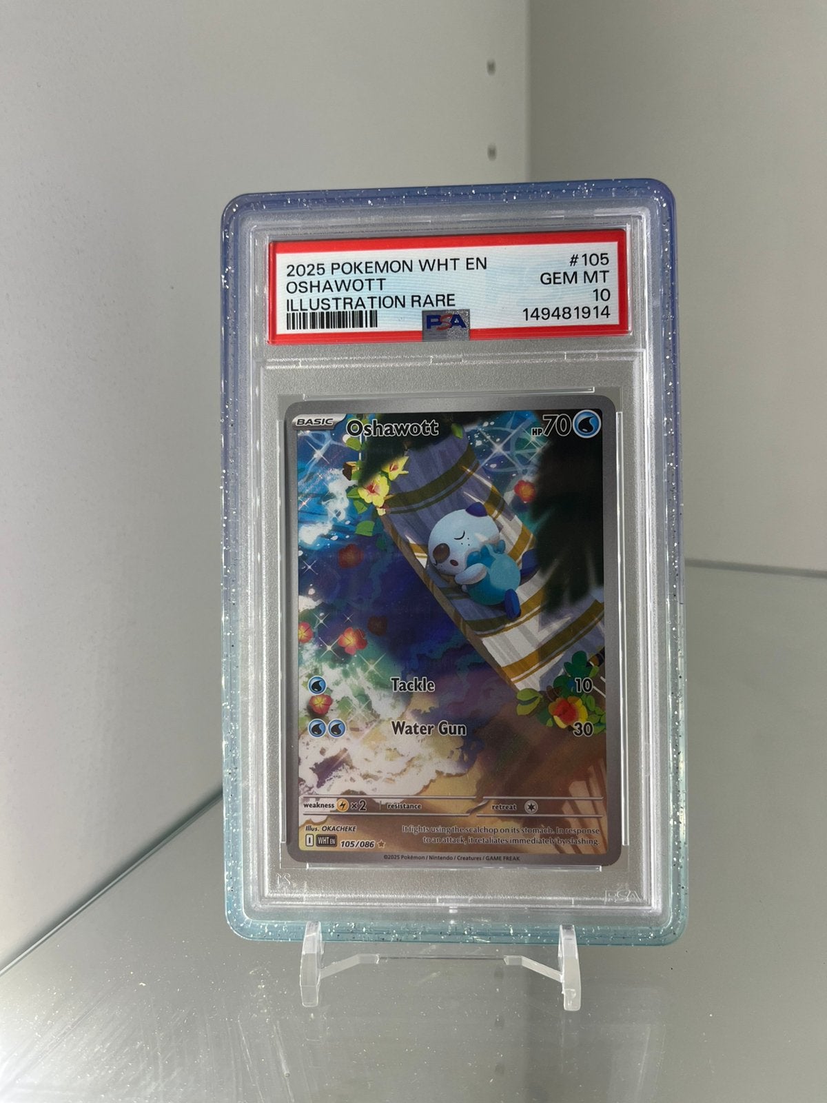 Pokémon Oshawott Illustration Rare PSA 10, Ophalen, Zo goed als nieuw