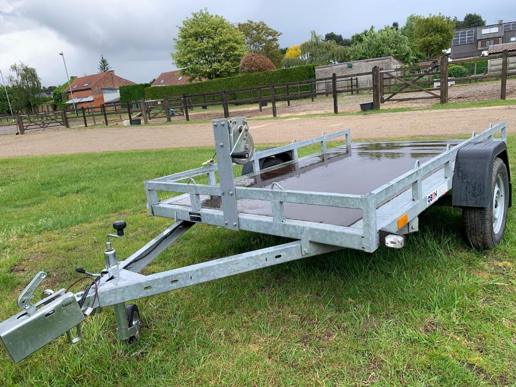 VDM multi-transporter aanhangwagen 258 x 150cm met handlier, Enlèvement, Utilisé