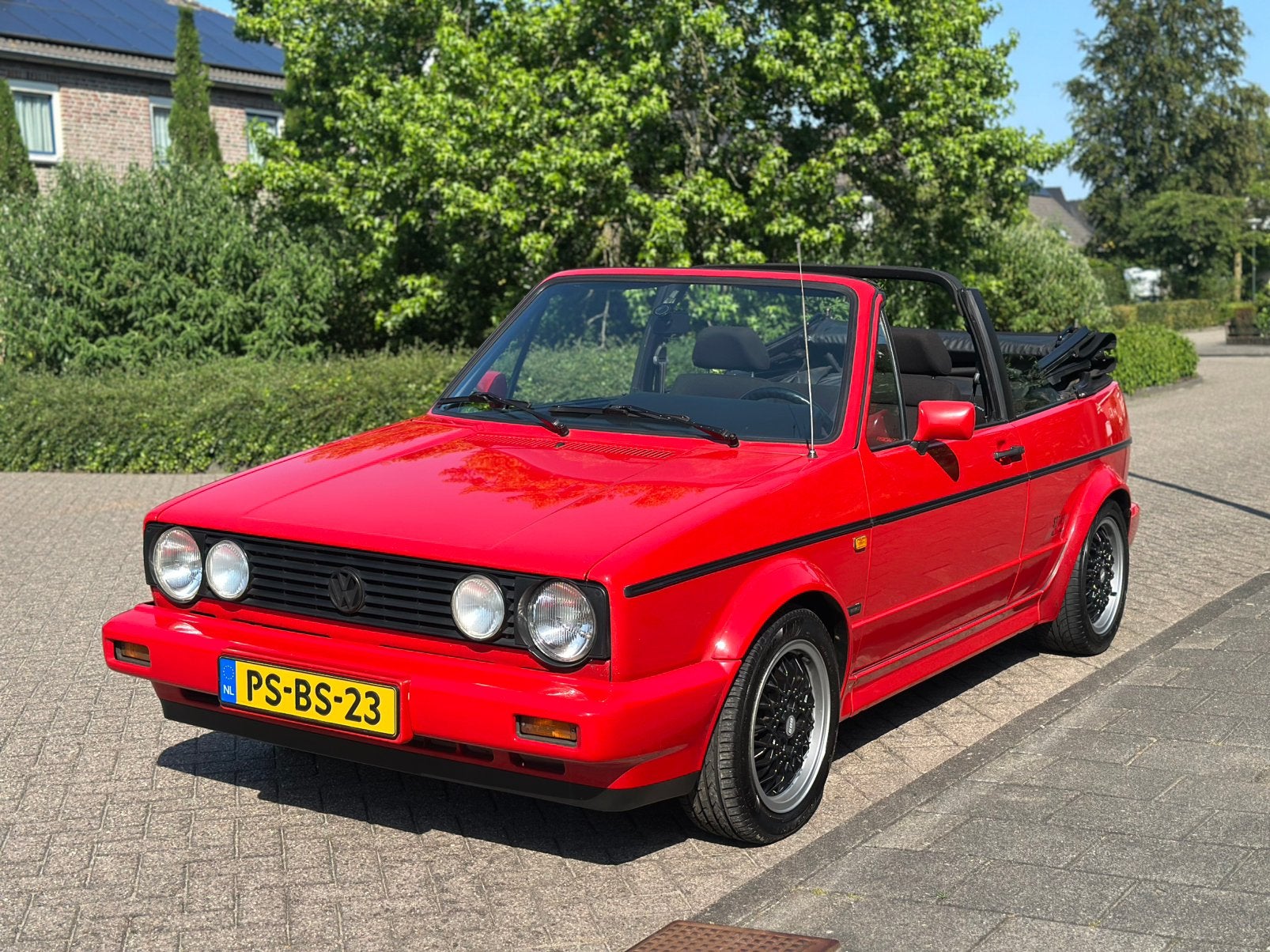 Unieke Volkswagen Golf 1 Cabrio 1.8I Sportline! Recaro / BBS, Cabriolet, Handgeschakeld, Golf, Particulier