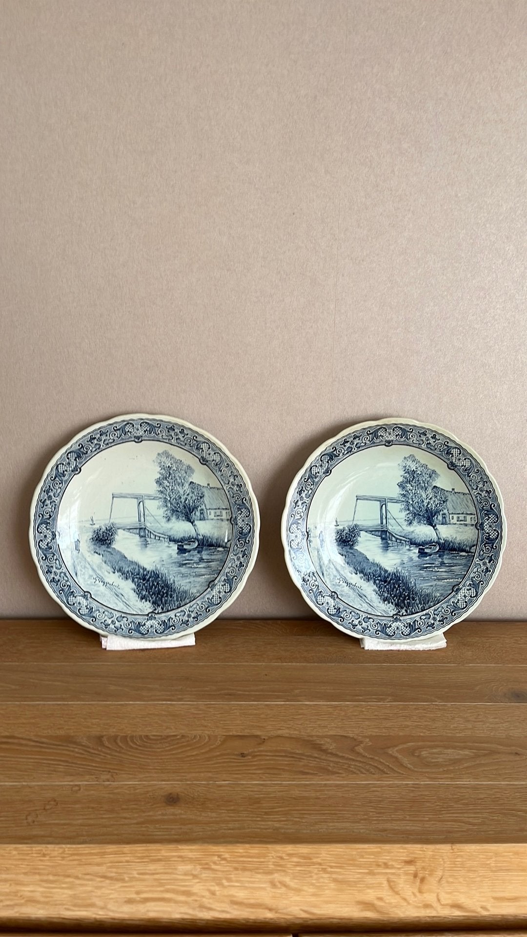 Borden Delfts Blauw 20€/stuk, Antiek en Kunst, Ophalen of Verzenden