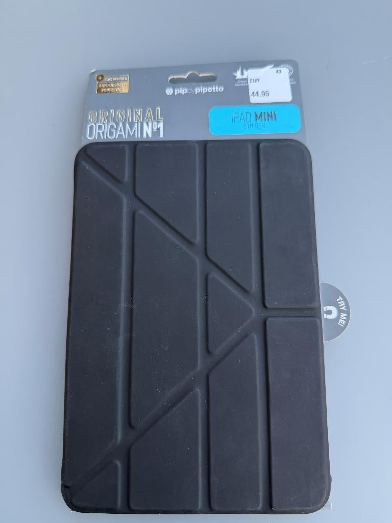 Pipetto Origami No.1 Case voor iPad Mini 6 (Zwart) - NIEUW, Computers en Software, Tablet-hoezen, Nieuw, Bescherming voor- en achterkant