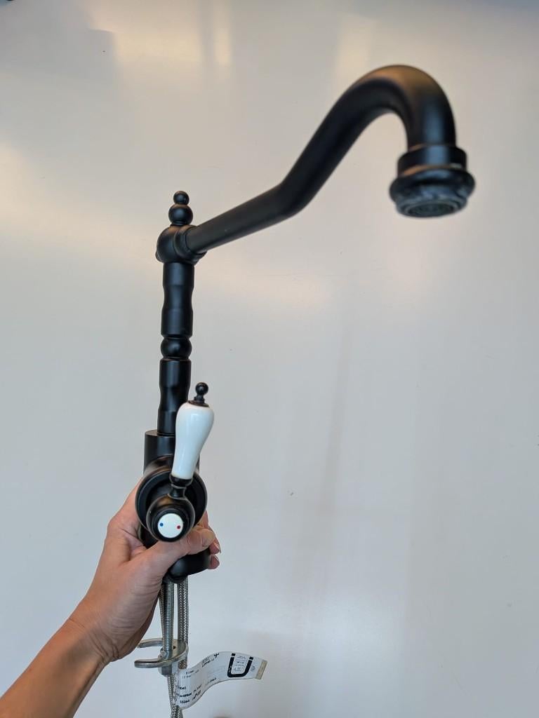 Robinet IKEA GLITTRAN – Style Rétro – Noir Mat, Enlèvement, Neuf, Moins de 50 mm, Autres types