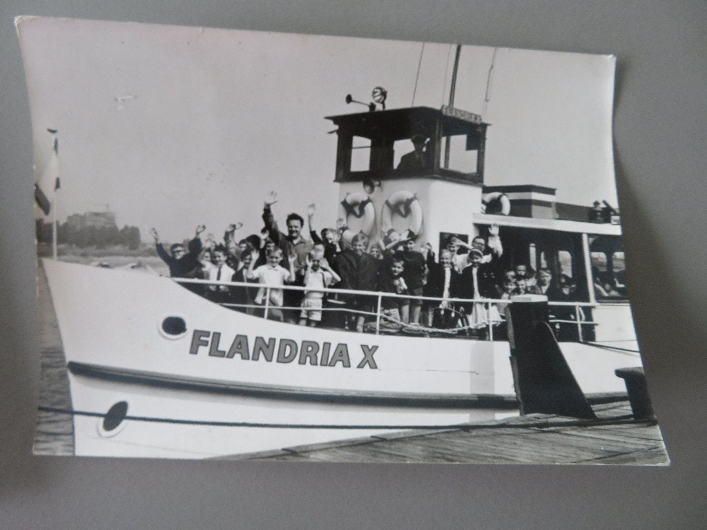 Persfoto vakantiedag met nonkel Bob Flandria X boot Antw., Ophalen of Verzenden, Zo goed als nieuw, Foto of Kaart