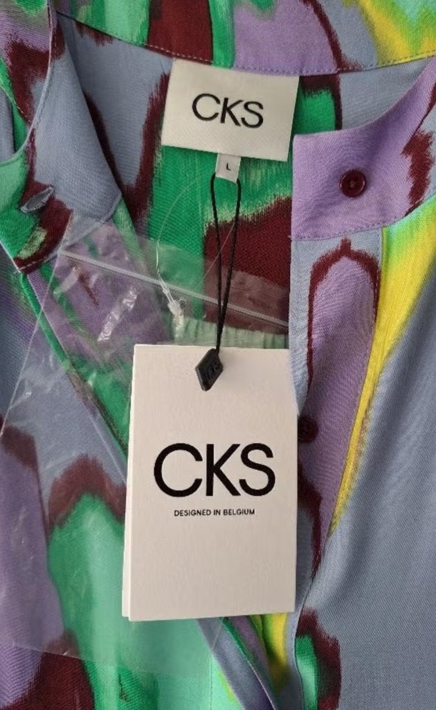 NIEUW lange jurk kleed CKS Large L, Kleding | Dames, Jurken, Meerkleurig, Maat 42/44 (L), Nieuw, Ophalen of Verzenden