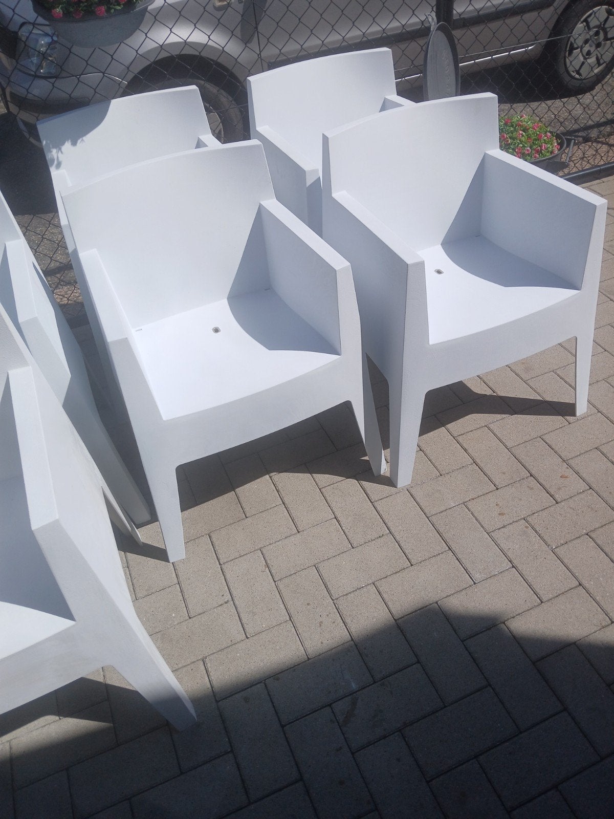 4 Philip Starck tuinstoelen, Tuin en Terras, Ophalen