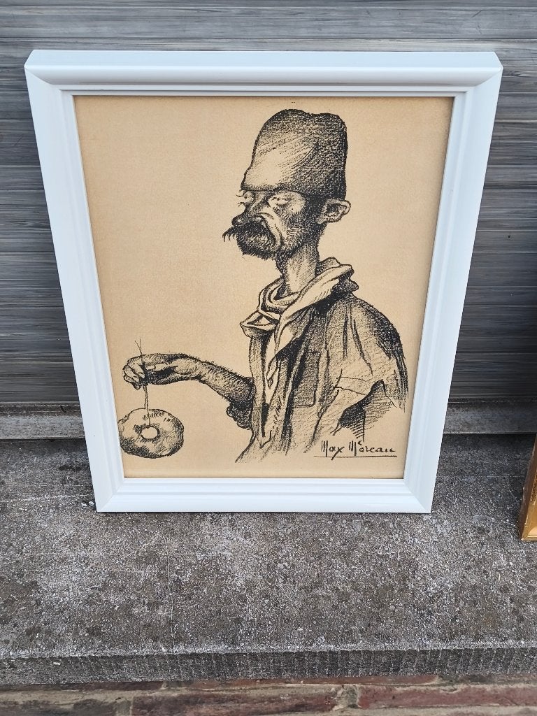 Lithographie signe max moreau, Enlèvement ou Envoi