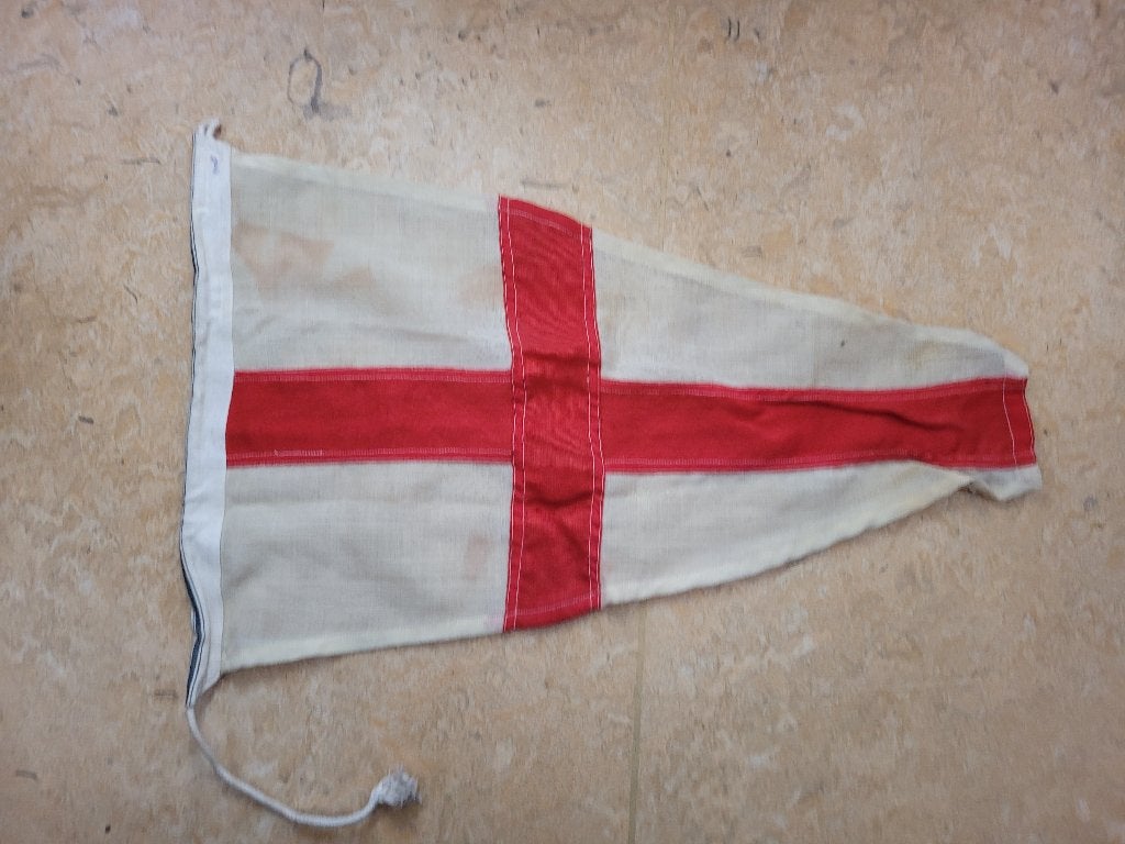 drapeau coton signalisation maritime vintage, Divers, Enlèvement ou Envoi, Utilisé
