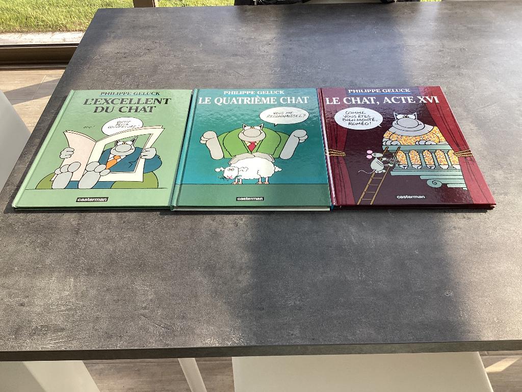 3 bandes dessinées de Philippe Geluck, Plusieurs BD, Comme neuf, Enlèvement, Casterman