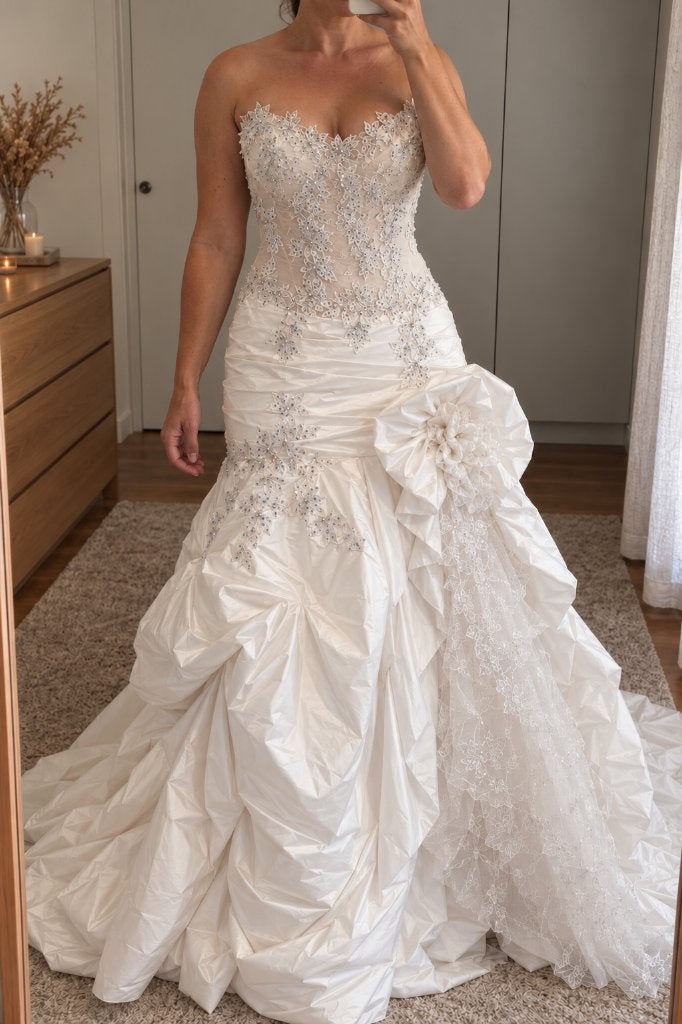 Nieuwe bruidsjurk Merk Demetrios Milan – maat 38/40 – ivoor, Kleding | Dames, Trouwjurk, Beige, Nieuw, Demetrios