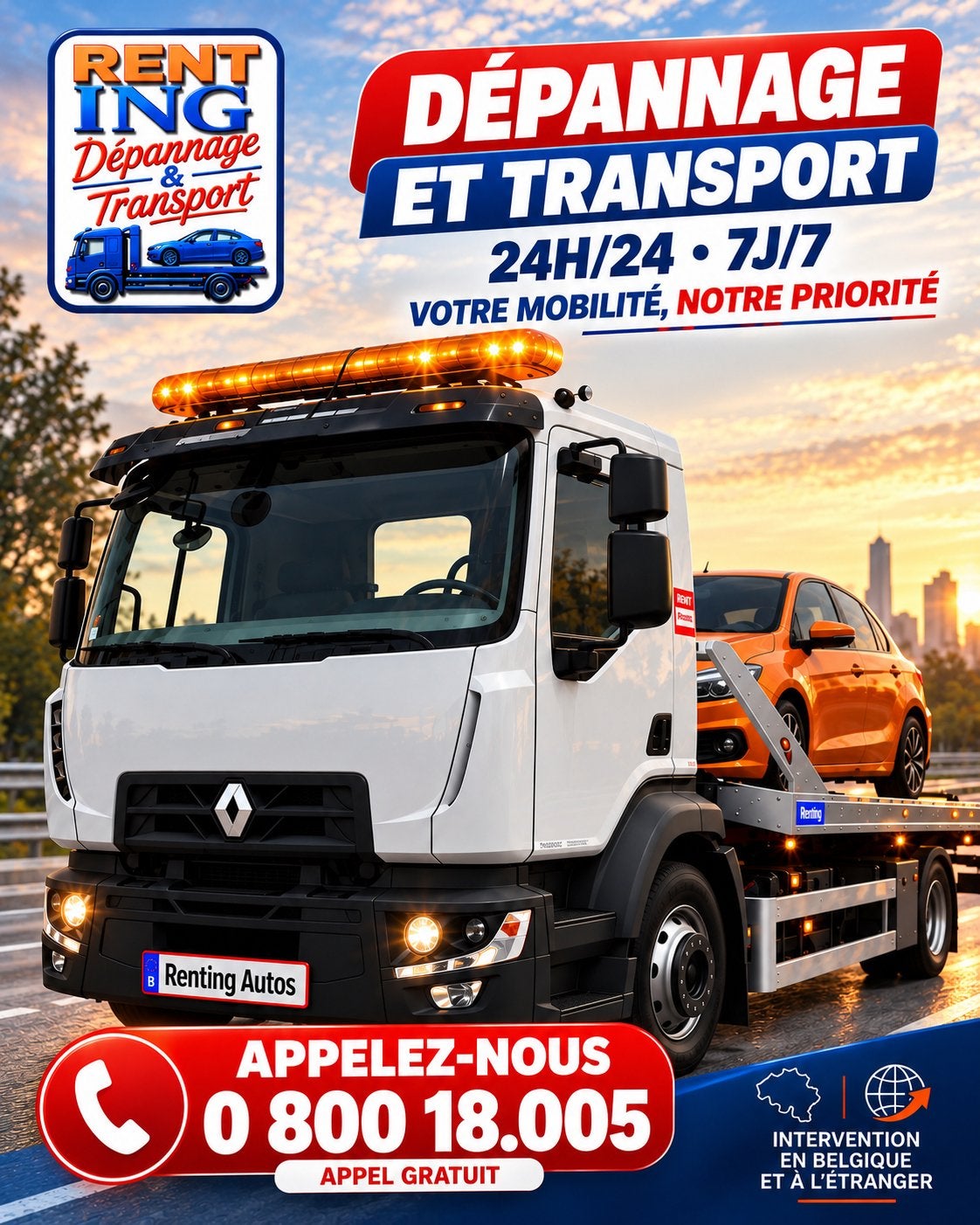 Transport & Dépannage, Ophalen