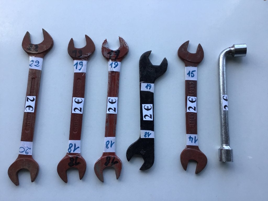 40 tal steeksleutels of ringsleutels, Doe-het-zelf en Bouw, Gereedschap | Handgereedschap, Gebruikt, Ophalen of Verzenden