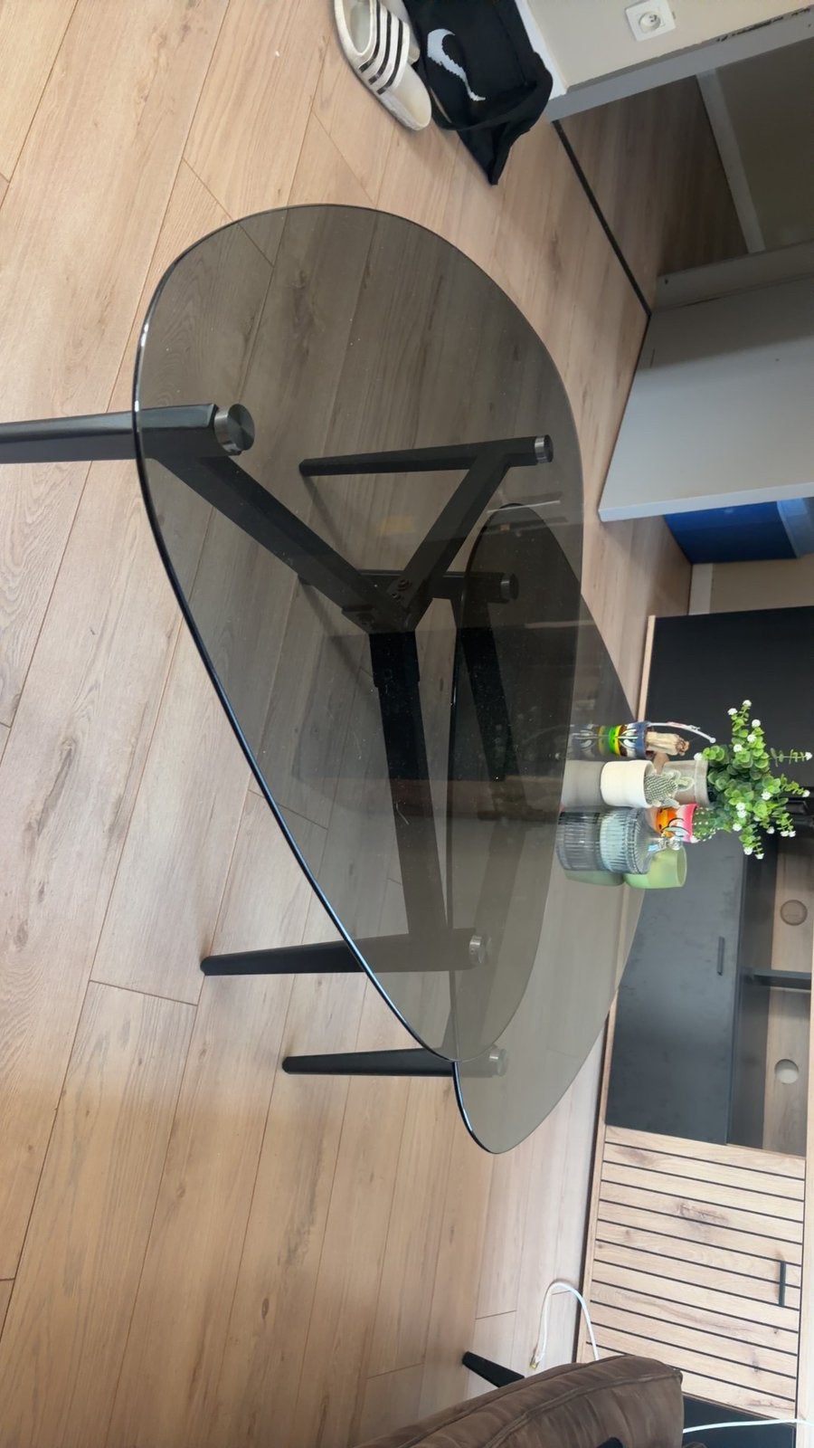 Salontafels glas, Ophalen of Verzenden, Zo goed als nieuw, Glas