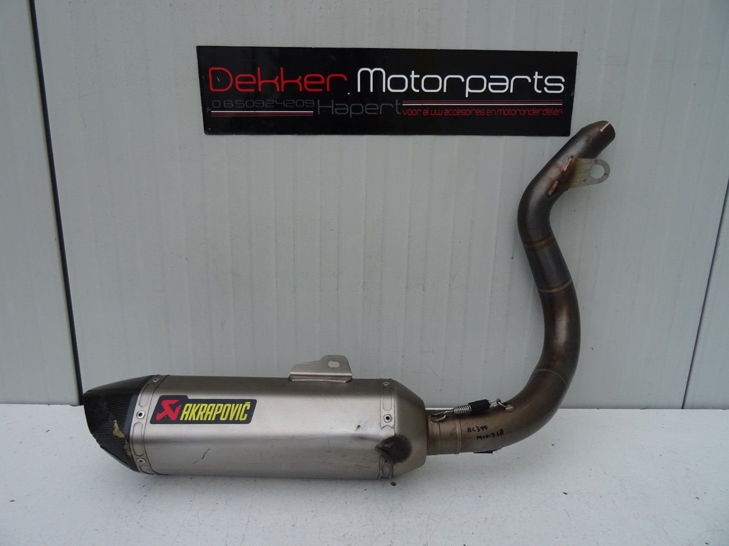 Akrapovic Uitlaat Systeem Demper KTM RC390 2014-2015-2016, -, Utilisé, -, -