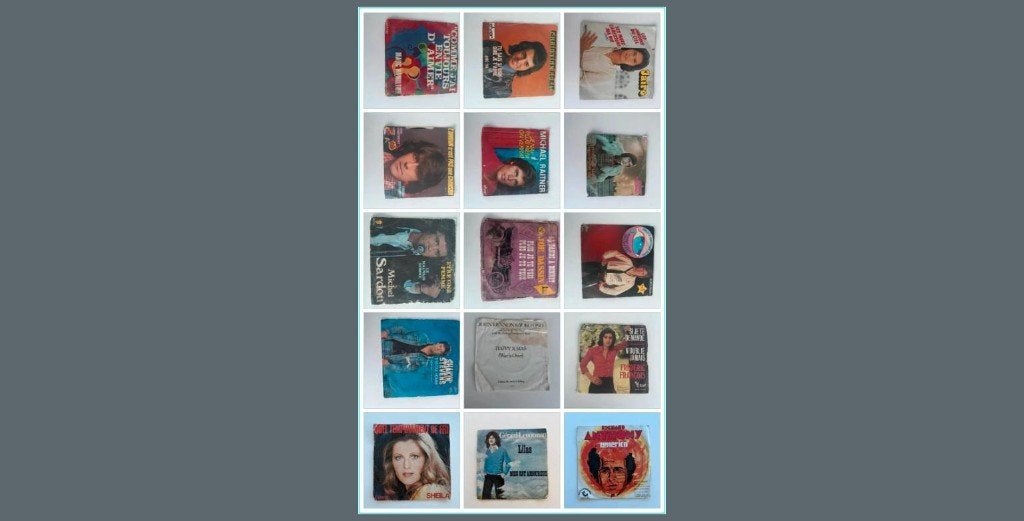 Lot 15 vinyl singles - Franse chansons & pop (jaren 70/80), Ophalen, Gebruikt, Wereldmuziek, 7 inch