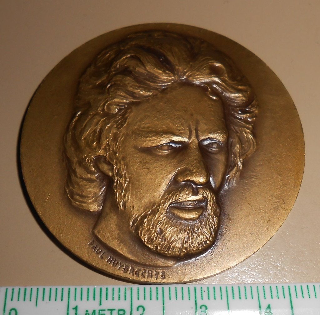 Penning Ivo Van Damme GEMEENTE HERENT 12/13-9-1980 brons, Ophalen of Verzenden, Gebruikt