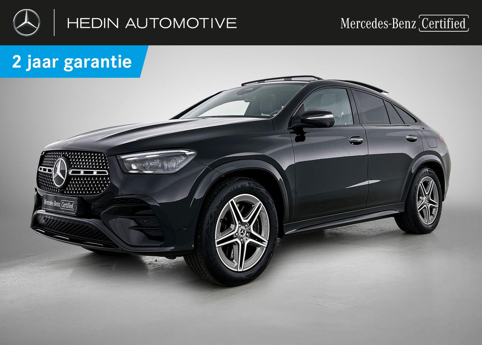Mercedes-Benz GLE-Klasse 350 DE 4MATIC Coupé AMG Line | Pan, Auto's, Mercedes-Benz, Dealer onderhouden, Gebruikt, Zwart, 313 pk