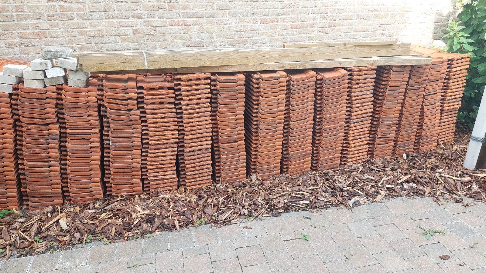 ong 670 dakpannen TUCA Turnhout, Ophalen, Gebruikt, Steen of Klei, 15 m² of meer