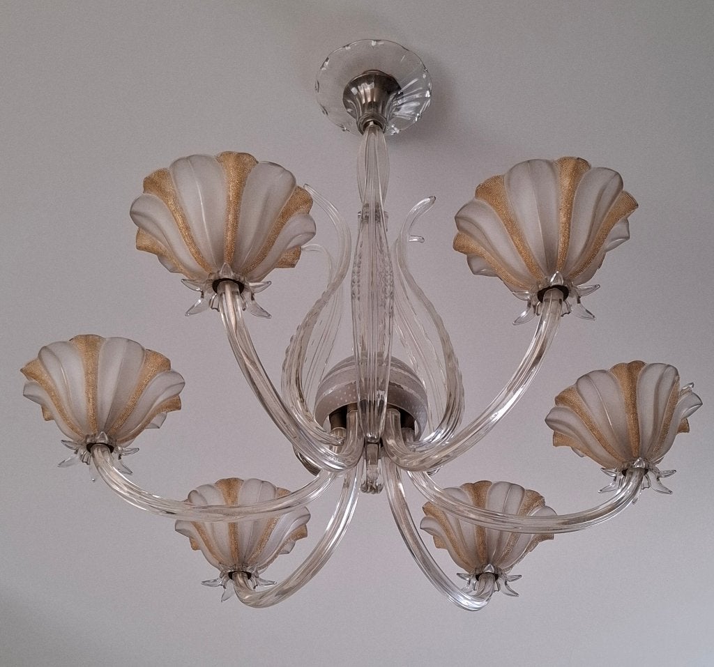 Elegante murano kroonluchter, Antiek en Kunst, Ophalen