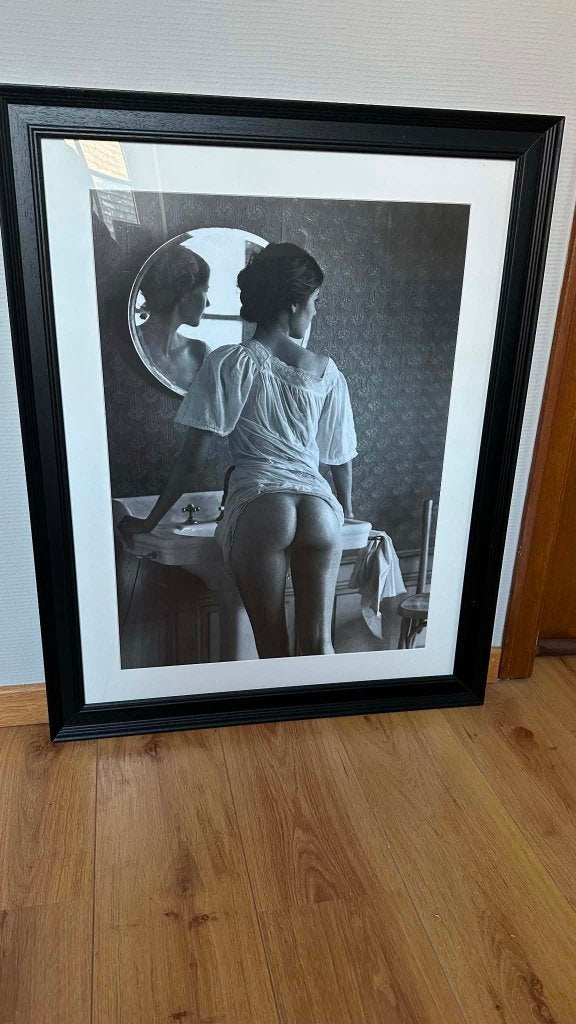 Cadre photo noir & Blanc, Maison & Meubles, 90 cm, 72 cm, Comme neuf, Bois