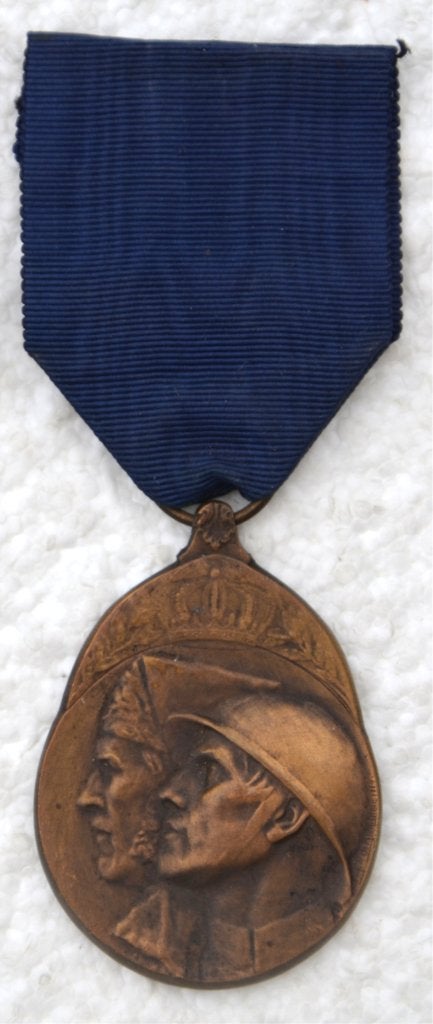 Medaille, WO-1 Vrijwilligersmedaille, VOLONTARIIS 14-18, Verzamelen, Ophalen of Verzenden, Landmacht, Lintje, Medaille of Wings