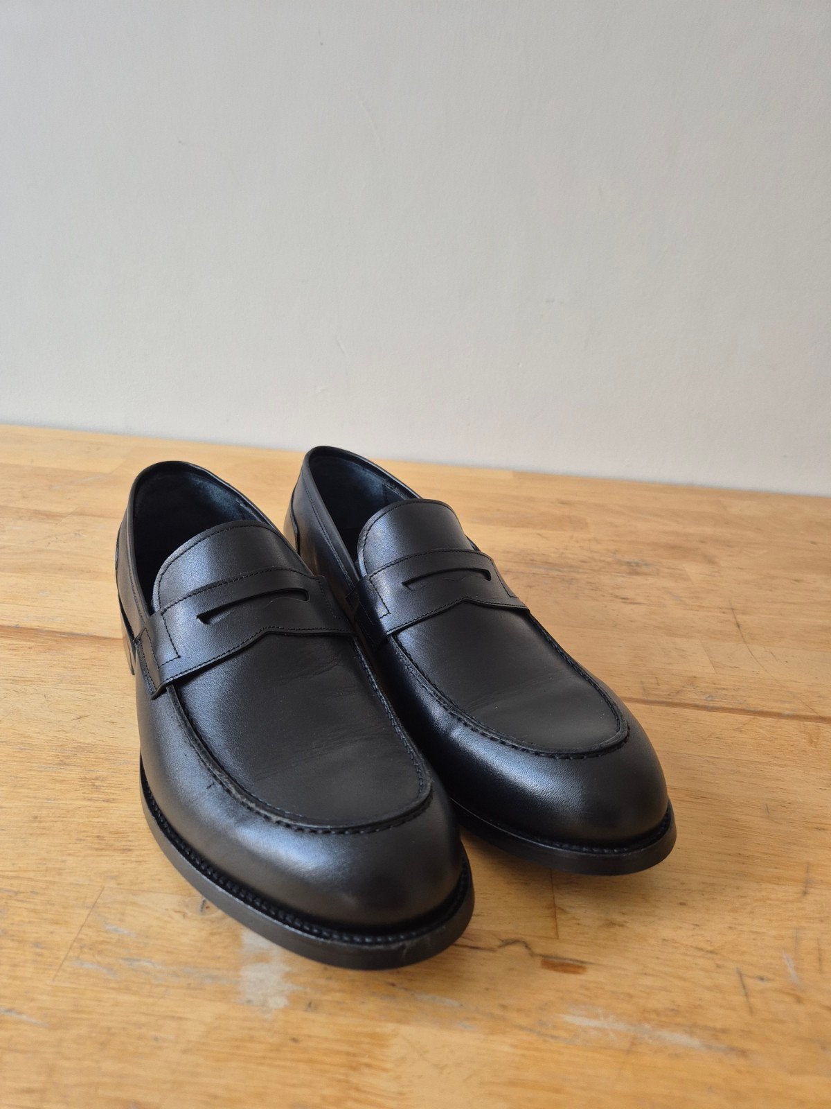 Tergan 43 - 100% leer., Kleding | Heren, Schoenen, Loafers, Zwart, Nieuw, Tergan