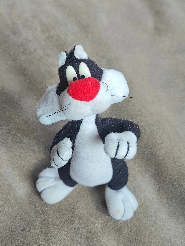 Vintage 1994 Sylvester the Cat Looney Tunes knuffel, Verzamelen, Ophalen of Verzenden, Looney Tunes, Gebruikt