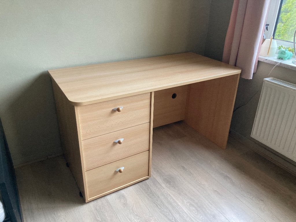 Bureau en bois clair, Maison & Meubles, Démontable, Autres marques, Enlèvement, Utilisé