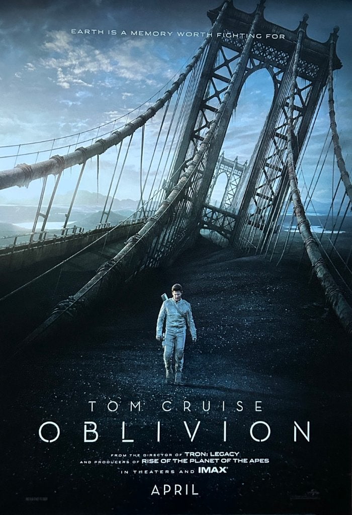 Originele filmposter Oblivion (2013), Verzamelen, Ophalen of Verzenden, Zo goed als nieuw, Film en Tv