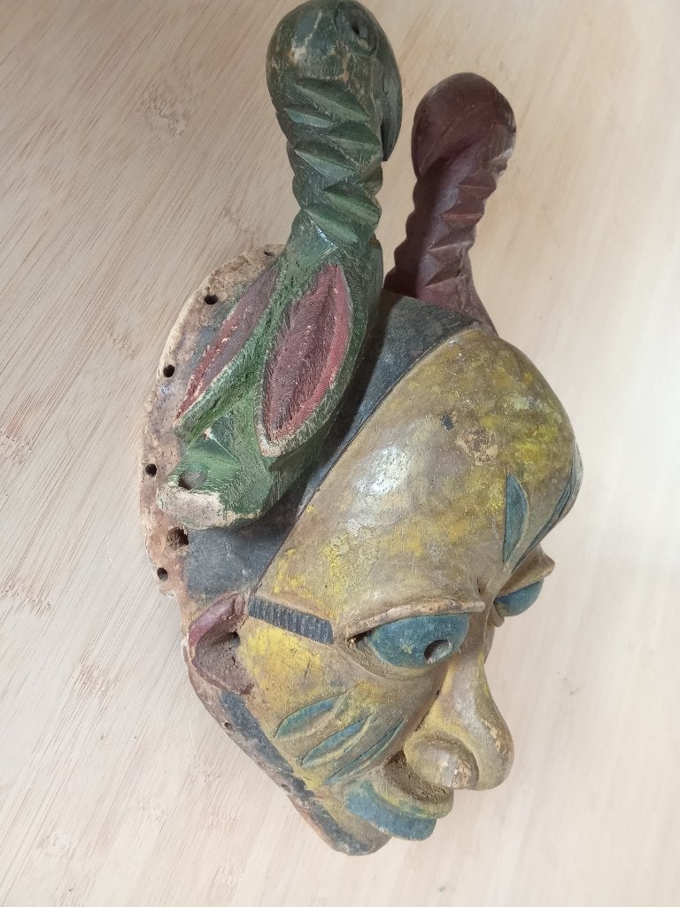 Afrikaanse maskers de Songye groep Congo - Kinshasa (8)., Antiek en Kunst, Afrika, Ophalen of Verzenden, Masker, Hout